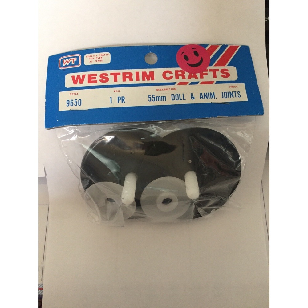 NEW Westrim Crafts Style 9650 1 Pair 55 mm Doll/Animal Joints Craft Bear Making!